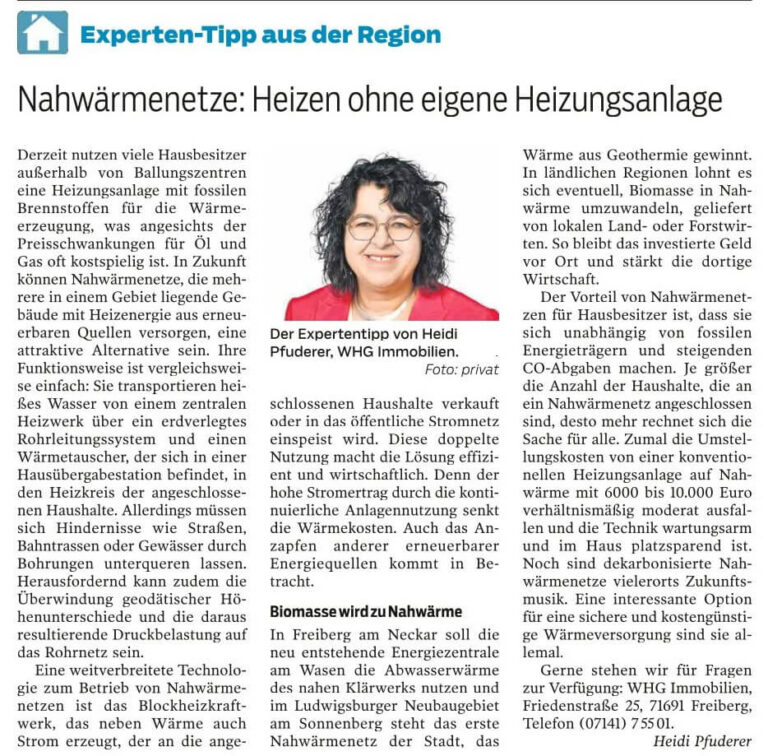 Nahwärmenetz: Heizen ohne eigene Heizungsanlage