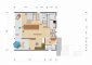 RESERVIERT: 2,5 Zimmer-Galerie-Wohnung
mit Haus im Haus Charakter und Einzelgarage - Grundriss OG