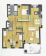 Neuwertige 4-Zimmer-Wohnung mit großem Balkon und Tiefgaragenstellplatz - Grundrissplan