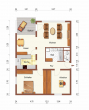 RESERVIERT: Schöne 3,5-Zimmer-Wohnung mit Balkon und Garage - Grundrissplan