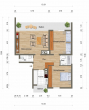 Verkauft: Gepflegte 3-Zimmer-Wohnung mit 2 Balkone, Garage und Pkw-Stellplatz - Grundrissplan